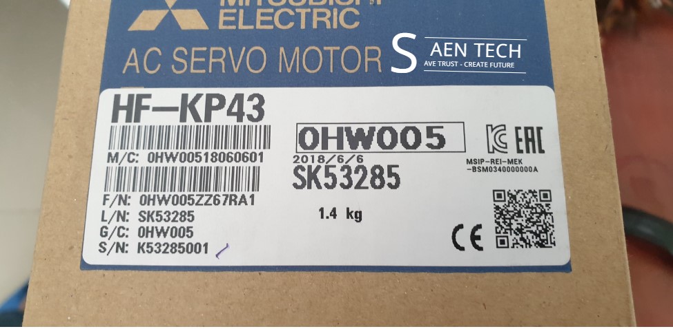 Động cơ Servo Mitsubishi HF-KP43