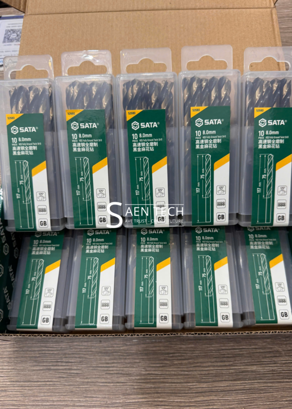 Bộ 10 Mũi Khoan Mạ Vàng SATA 52680