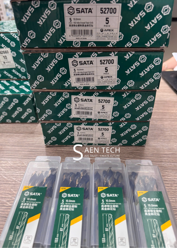 Bộ 5 Mũi Khoan Mạ Vàng SATA 52700