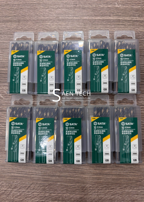 Bộ 10 Mũi Khoan Mạ Vàng SATA 52660