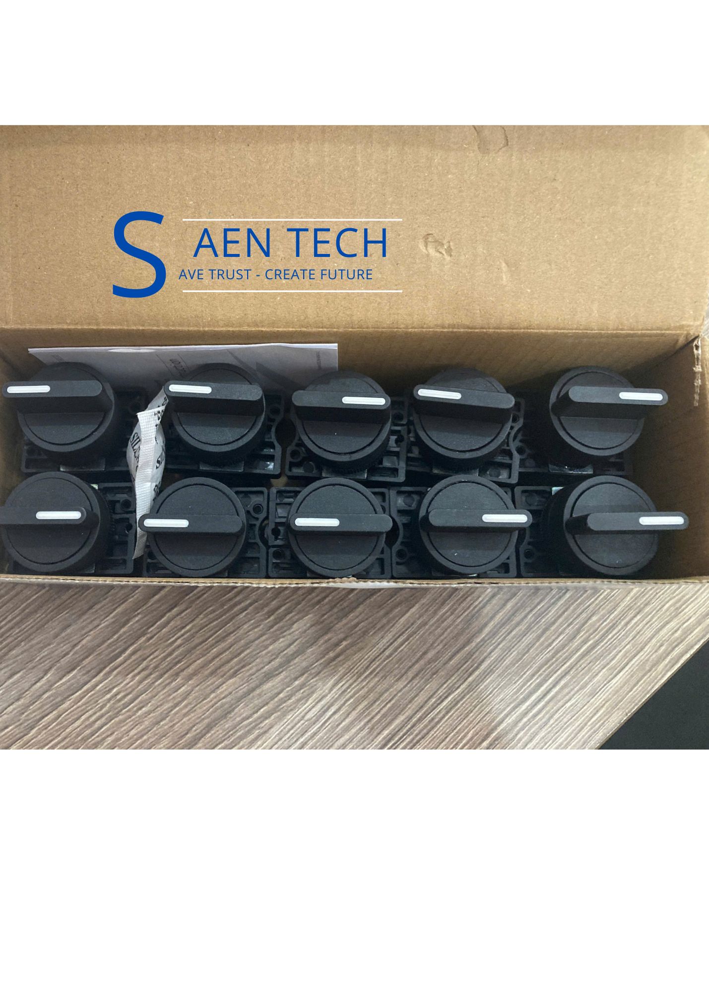 Nút nhấn (chuyển mạch 3 vị trí): NP2-ED33