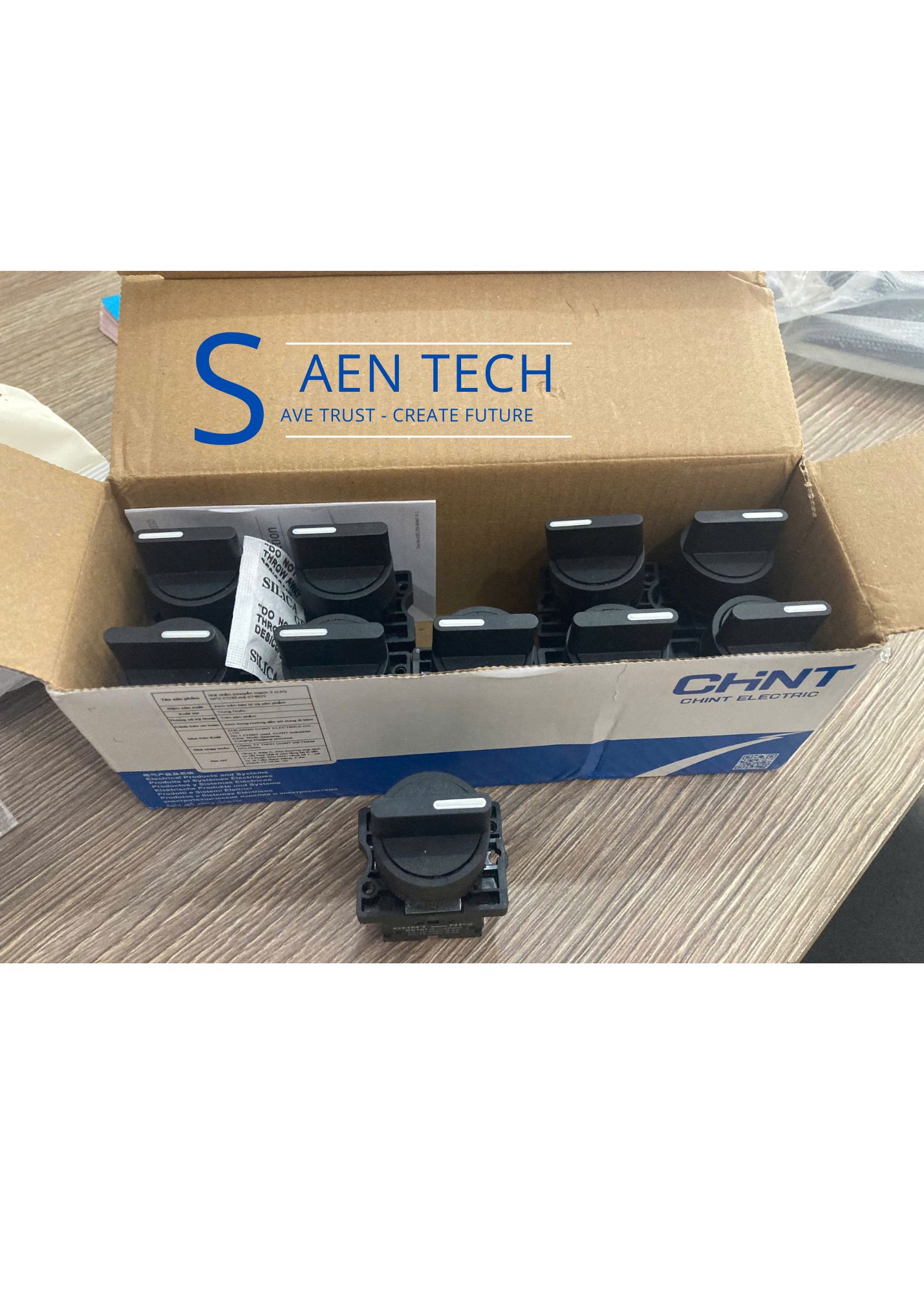 Nút nhấn (chuyển mạch 3 vị trí): NP2-ED33