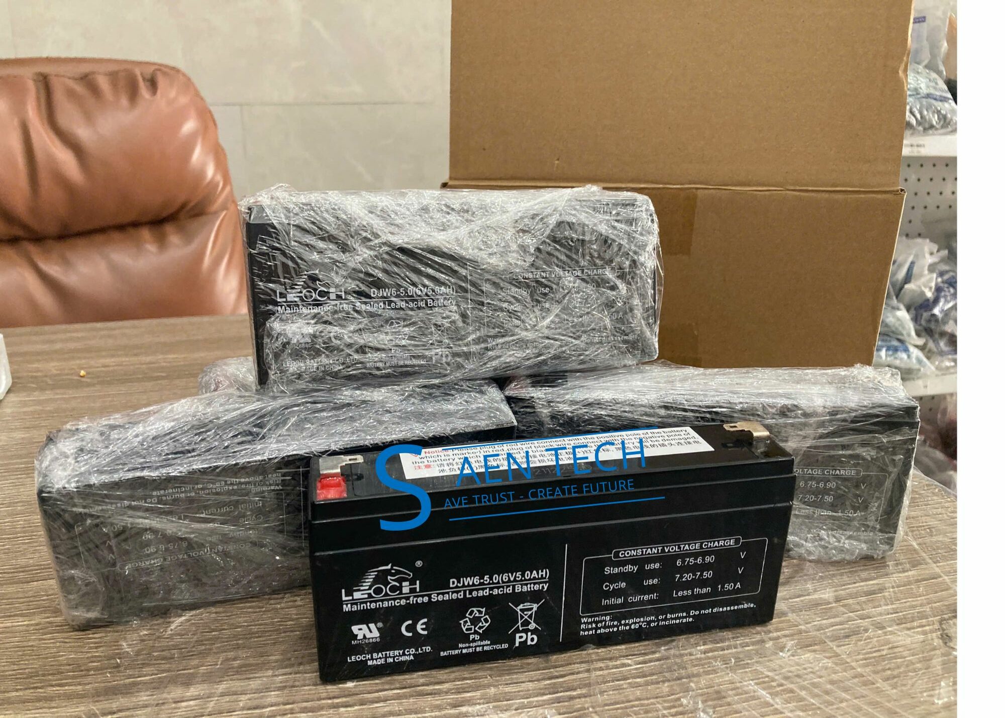 Pin cân điện tử hiệu LEOCH 6V-5AH