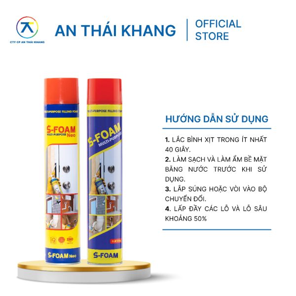 Keo bọt nở S-Foam