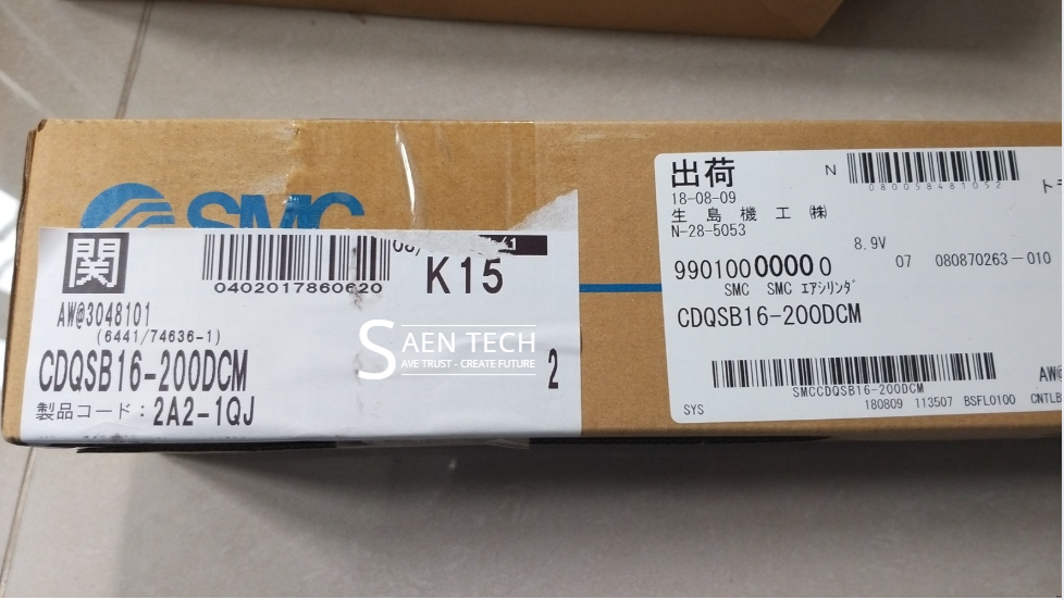 Xi lanh khí nén SMC CDQSB16-200DCM